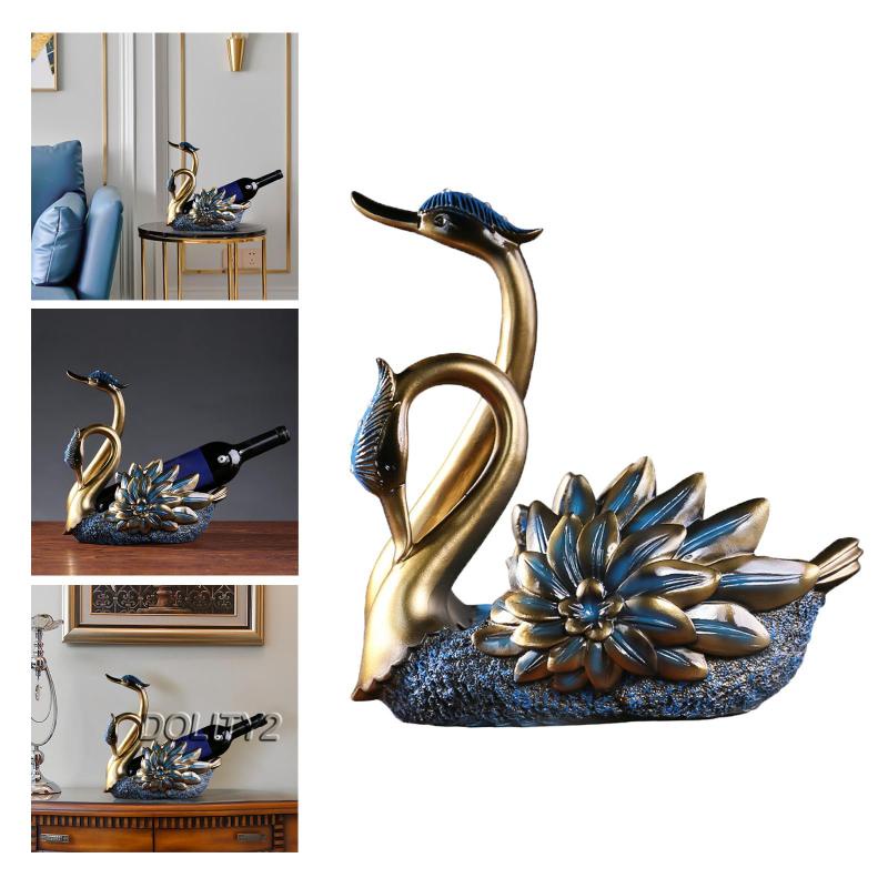 [Dolity2] Giá Đỡ Chai Rượu Vang Đỏ Hình Thiên Nga