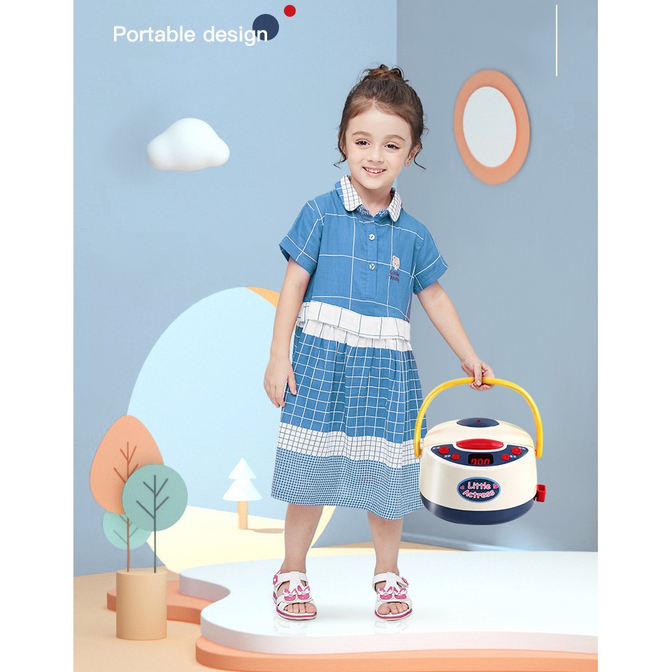 (HÀNG XỊN) Bộ Đồ Chơi Nồi Cơm Điện Thông Minh Phun Hơi Nước, Phát Âm Thanh 19 Món - Mô Phỏng Nấu Ăn Nhà Bếp