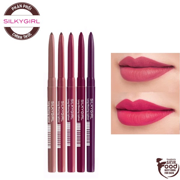 Chì Kẻ Viền Môi Rõ Nét, Lâu Trôi Silkygirl Long-Wearing Lip Liner 0.35g