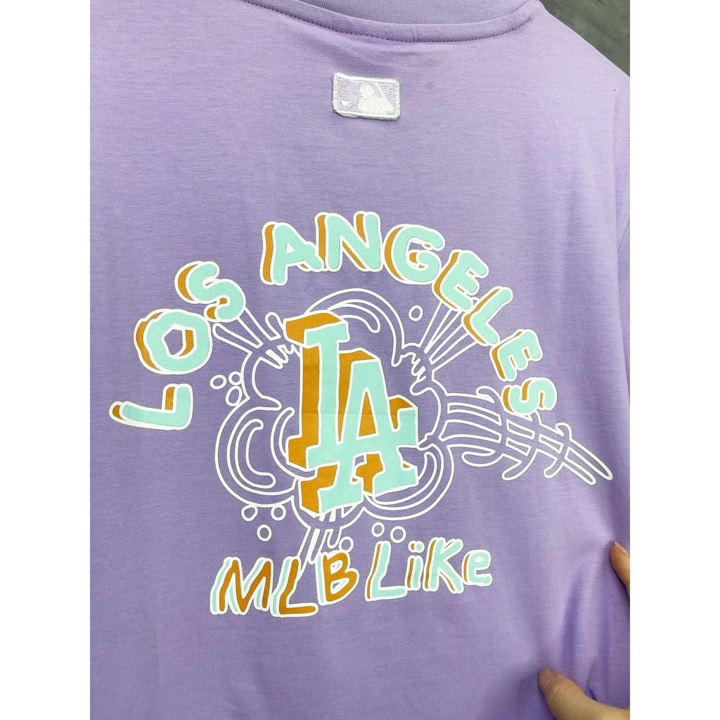 (HÀNG XUẤT XỊN) Áo tím 1826 L/A POPCORN OVERFIT TEE PURPLE Made in V/N full tag code  Size XS S M L