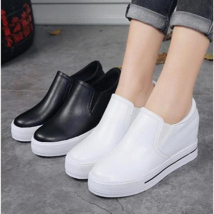 Giày Slipon Nữ Độn Đế 8cm Mã H56a . , 2020 💯 : ❕ 2020 👟 . . HOT ; ` ₑ ) ' ! 1