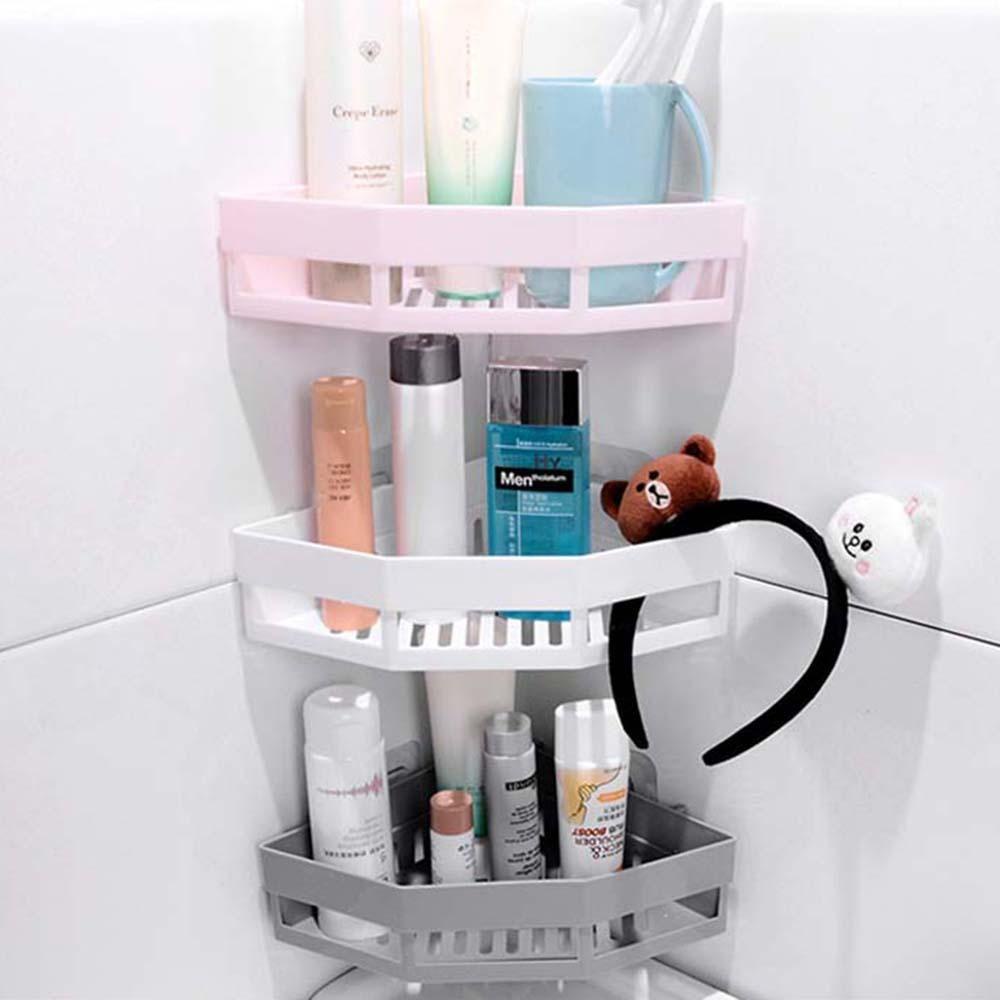 PATRICIA Giá Đỡ Xà Phòng Gắn Góc Tường Không Cần Đục Lỗ Thoát Nước Cho Nhà Bếp / Phòng Tắm