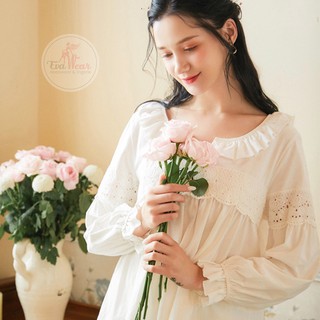 Đồ bộ ngủ, đồ mặc nhà dài tay [thun cotton cao cấp] phong cách retro