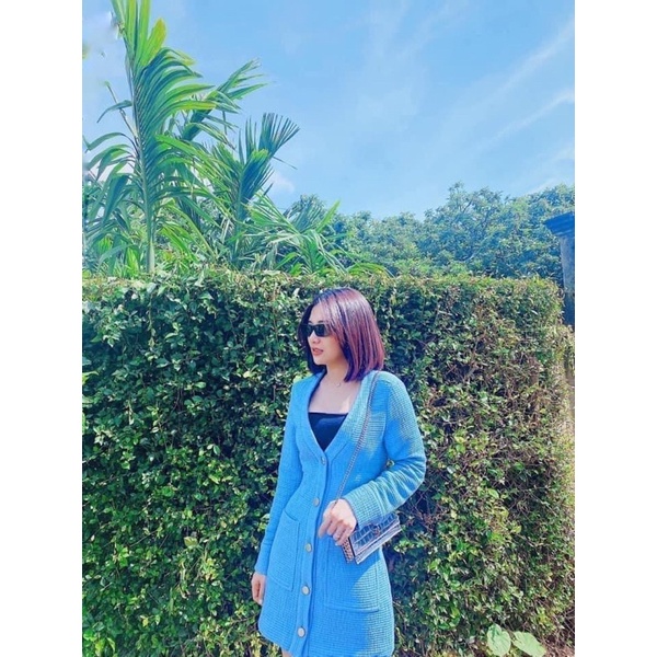 Áo/váy Zara  sz xs màu xanh