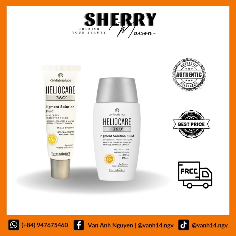 Chống Nắng Heliocare Pigment 50ml (sẵn xtay, bill trên ảnh)