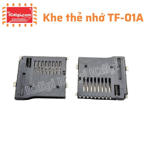Khe cắm thẻ nhớ TF MicroSD 9P nhấn nhả tháo thẻ