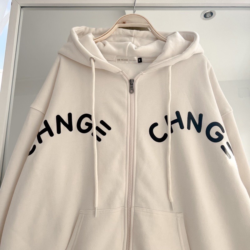 Áo Khoác Nỉ Bông CHNGE Nam Nữ Unisex, Áo Hoodie Zip Form Rộng Phong Cách Hàn Quốc Ảnh Thật Sản Phẩm Có Sẵn | BigBuy360 - bigbuy360.vn