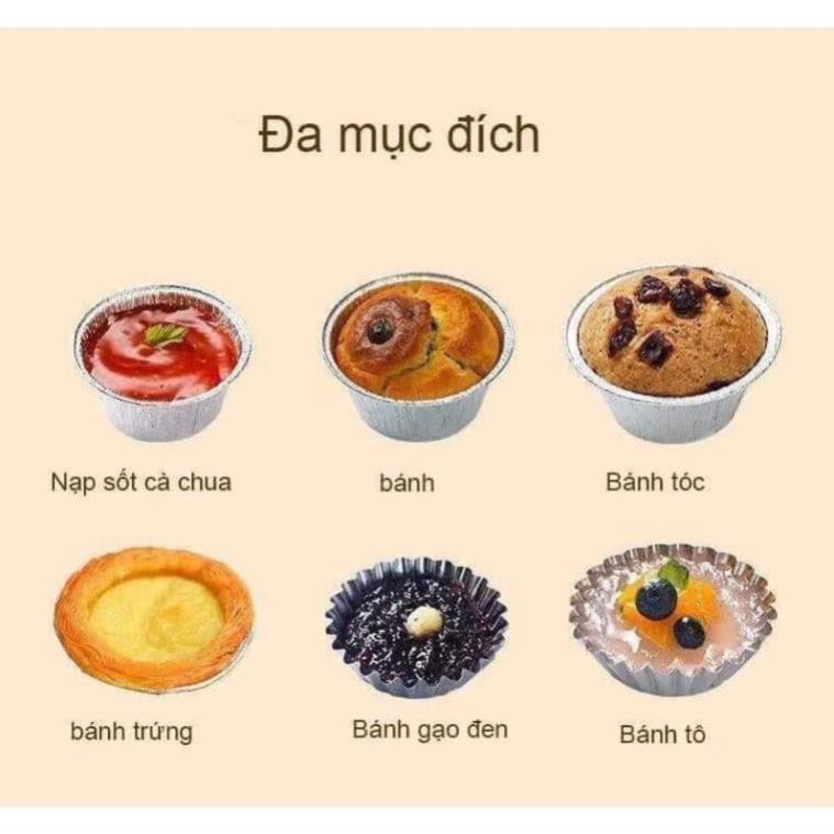 Set 3 bát giấy bạc, bát giấy nhôm dùng làm bánh, đựng đồ nướng - Hàng đẹp