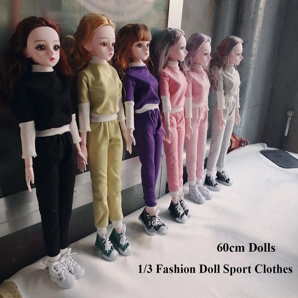 1 Bộ Áo Hoodie Và Quần Dài Cotton Dành Cho Búp Bê 1 / 3