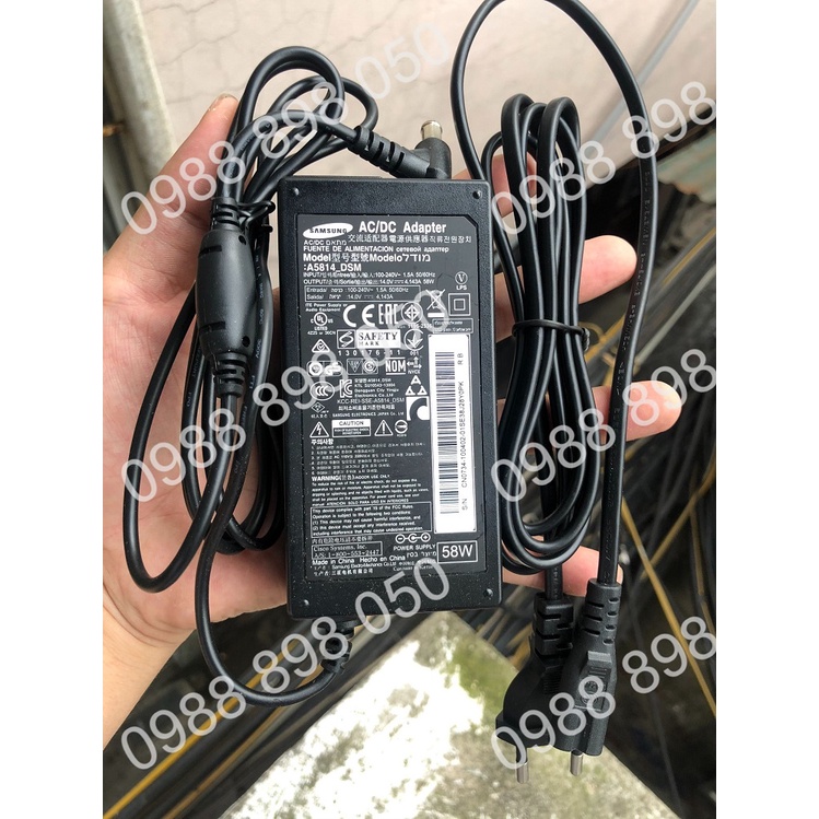 [Mã 44ELSALE2 giảm 7% đơn 300K] Adaptor Nguồn Samsung 14V 4.143A 58W Chính Hãng bảo hành 12 tháng