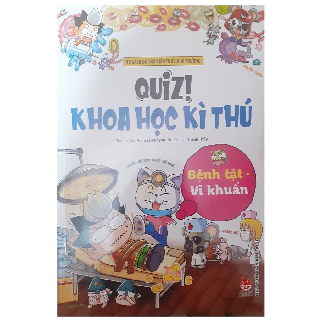 Sách - Quiz! Khoa học kì thú-Bệnh tậ vi khuẩn