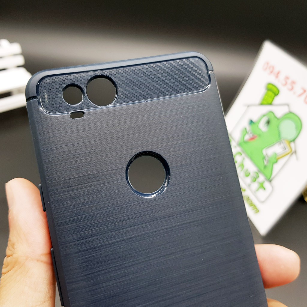 [Ảnh Thật] Ốp Lưng Google Pixel 2 Dẻo Carbon Phay Xước Chống Sốc