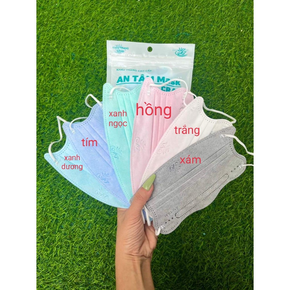 50 chiếc Khẩu Trang Cua King Crab, 4 lớp, ôm sát mặt, thời trang năng động thoải mái