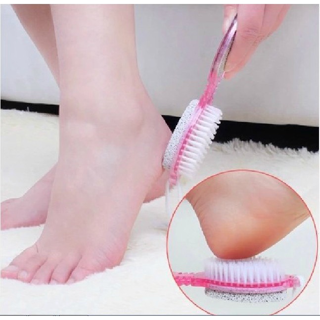 Dụng cụ chà gót chân 4 IN 1 chất liệu nhựa cao cấp tẩy tế bào chết tiện dụng