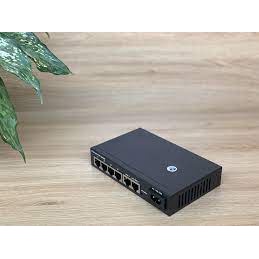 Bộ chia mạng Switch PoE Huno 4+2 HN-1004P, 8 +2 HN-1008P (2 cổng uplink) vỏ sắt, chống sét- Hàng chính hãng bảo hành 24T