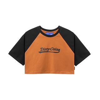 [Mã WABRBM66 giảm 12% tối đa 80K] Áo thun DirtyCoins Basic Croptop Raglan Yellow/Black