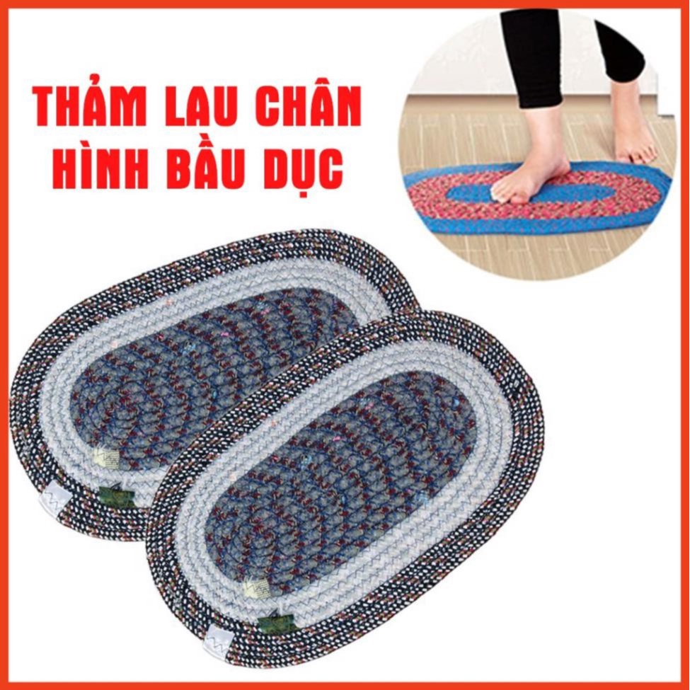 (𝒈𝒊𝒂́ 𝒔𝒊̉) Thảm Lau Chân OVAL- SIÊU RẺ
