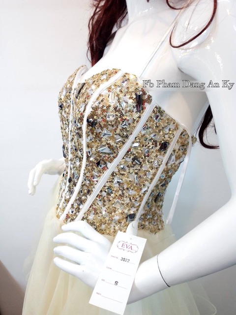 Đầm dạ hội đính đá sz M