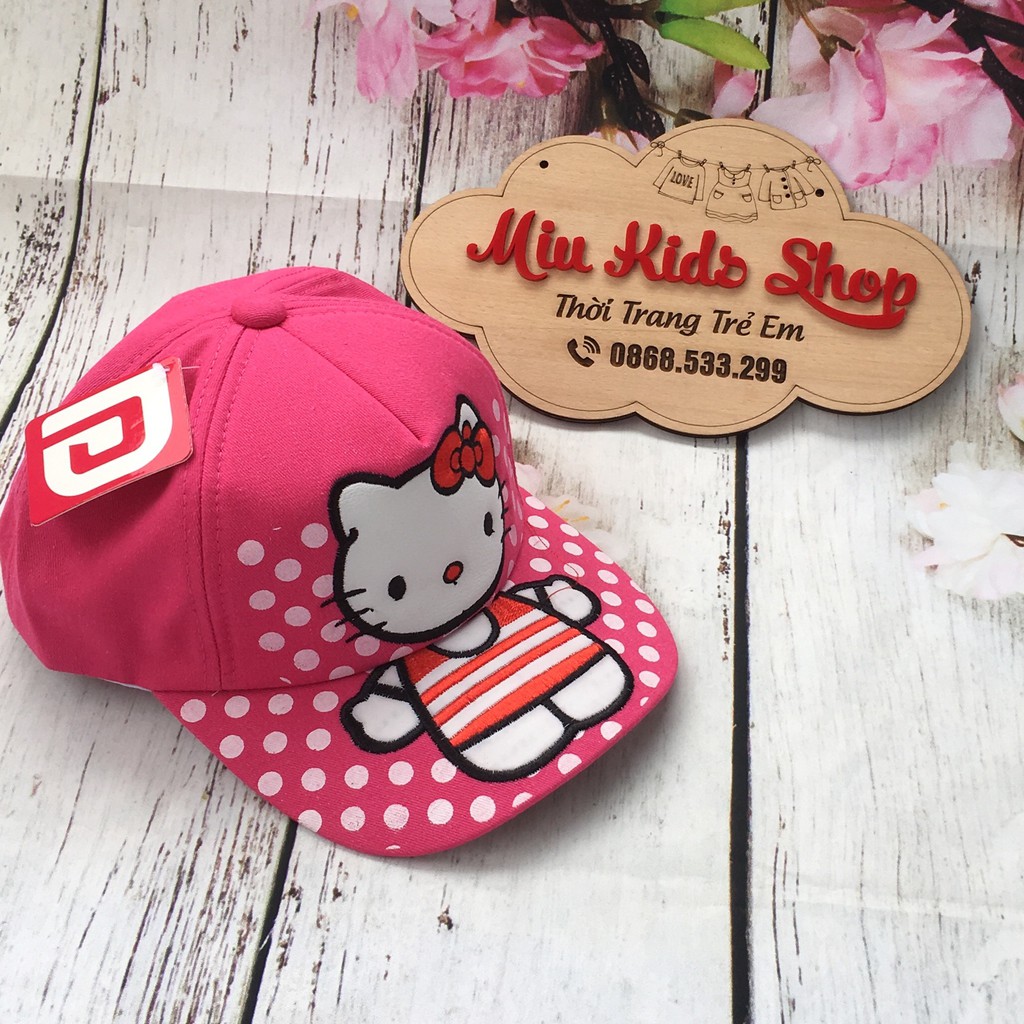 (Ảnh Thật) Mũ lưỡi trai Hello Kitty sành điệu cho bé gái