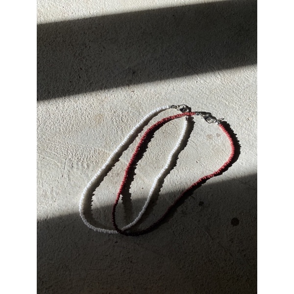 Vòng cổ nữ hạt cườm trơn mùa hè size 37cm