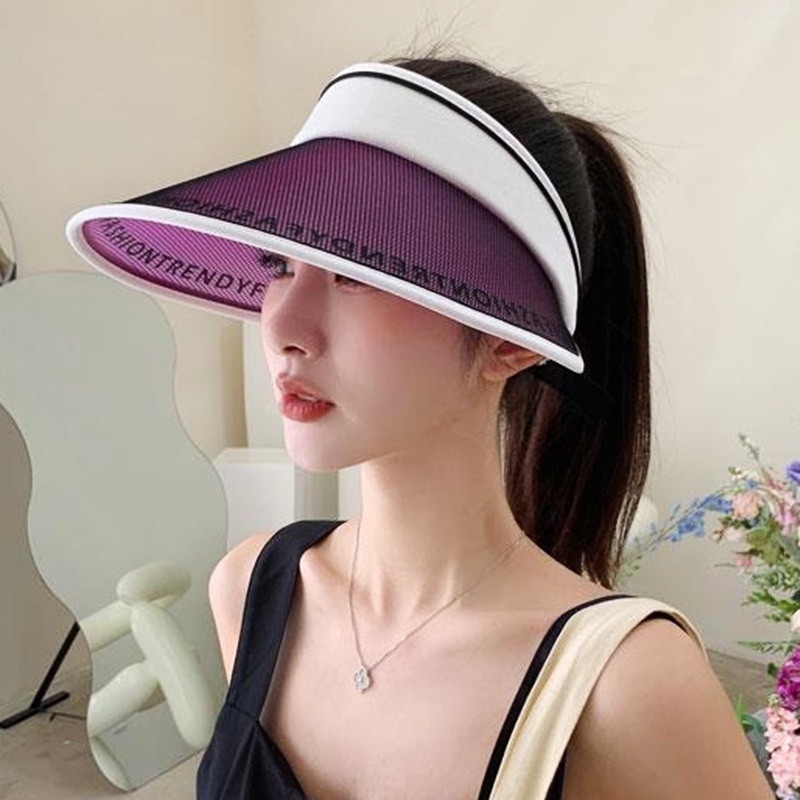 Mũ Lưỡi Trai Hở Đầu Chống Nắng/Tia UV Dễ Phối Đồ Thời Trang Mùa Hè Cho Nữ