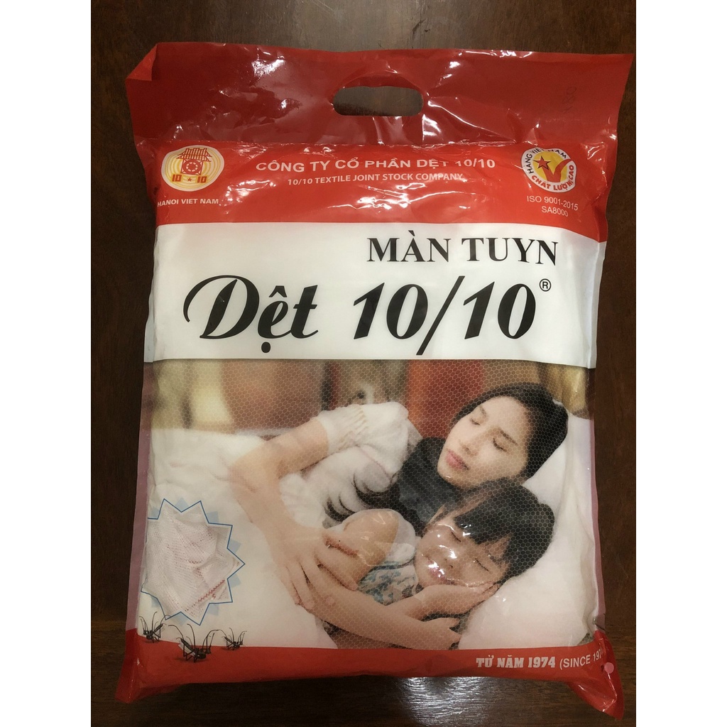 Màn tuyn Dệt 10/10 cao cấp chống muỗi 2mx1.8m