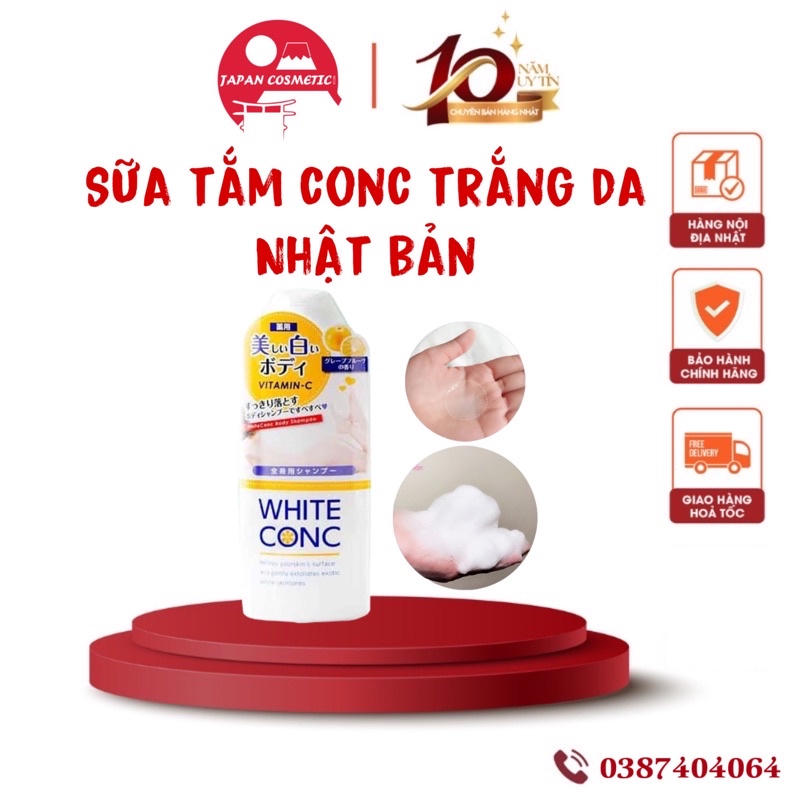 sữa tắm white conc nhật bản tắm vitamin C