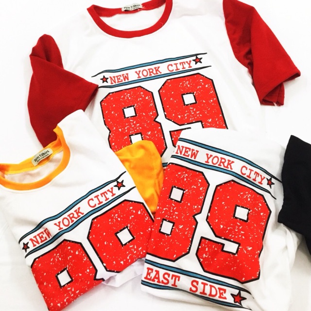 ÁO THUN UNISEX IN SỐ 89 NHIỀU MÀU ĐƠN GIẢN DỄ THƯƠNG FREESIZE FORM RỘNG CUTE