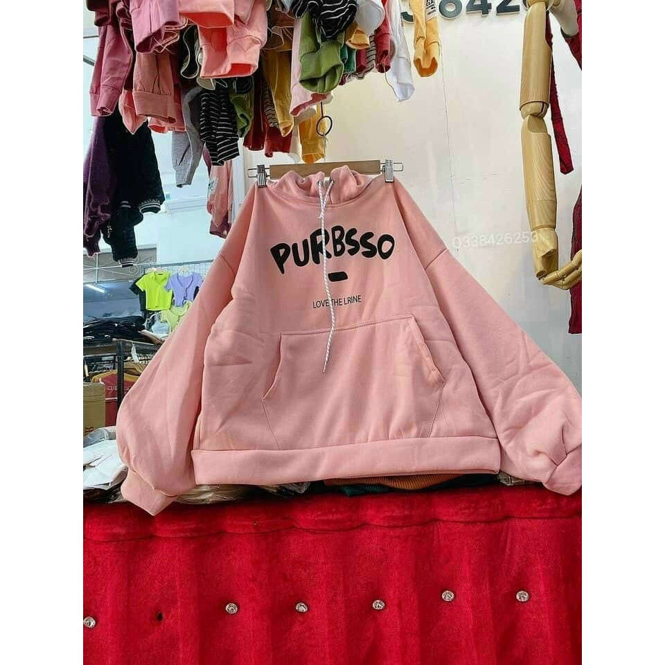 [FREESHIP TOÀN QUỐC] Áo hoodie nỉ nam nữ phối chữ Purbsso siêu phong cách giá rẻ cực hot