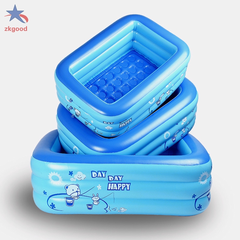 PVC Rectangular Inflatable Baby Swimming Pool Home Courtyard Garden Kid Swimming Pool