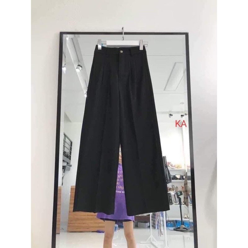 QUẦN VẢI ỐNG RỘNG KHOÁ TRƯỚC CẠP CAO QUẦN ỐNG SUÔNG TÔN DÁNG CHÂN DÀI - VẢI TUYẾT MƯA CAO CẤP | BigBuy360 - bigbuy360.vn