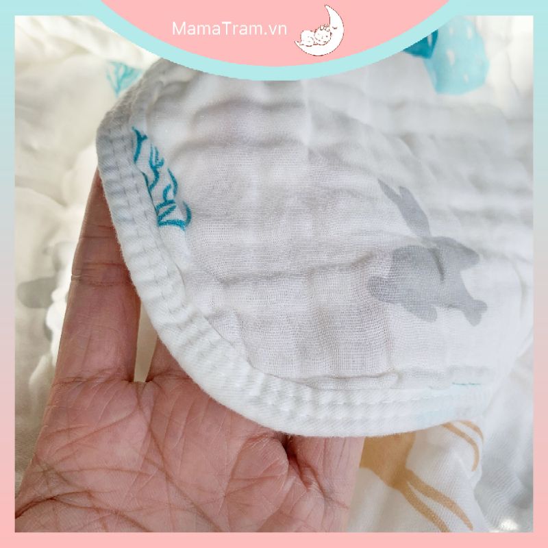 Chăn Ủ - Khăn Choàng Có Nón Cho Bé Sơ Sinh Chất Liệu Xô 2 Lớp Xuất Hàn