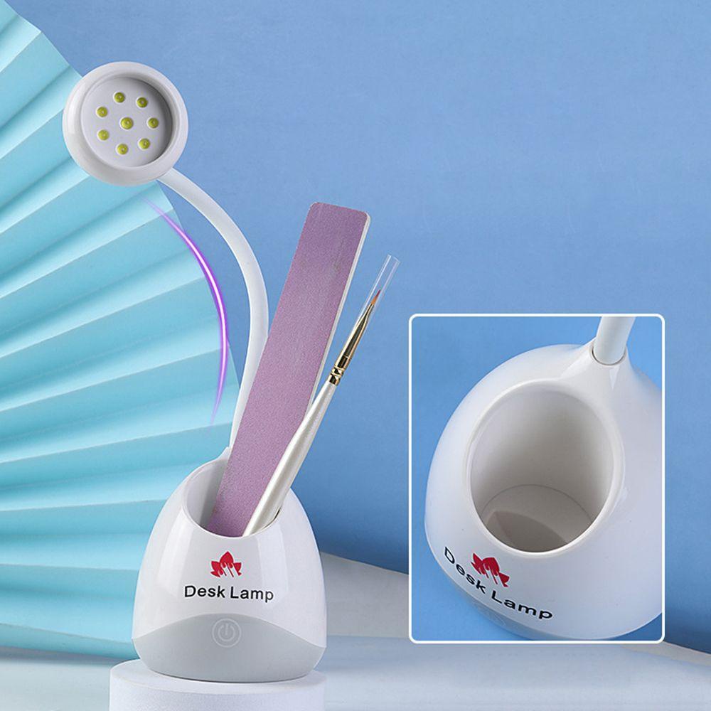 Giá Đỡ Bút Vẽ Móng Có Đèn LED Xoay 360 Độ Chuyên Dụng° Đèn Led UV Có Thể Uốn Cong Chất Lượng Cao