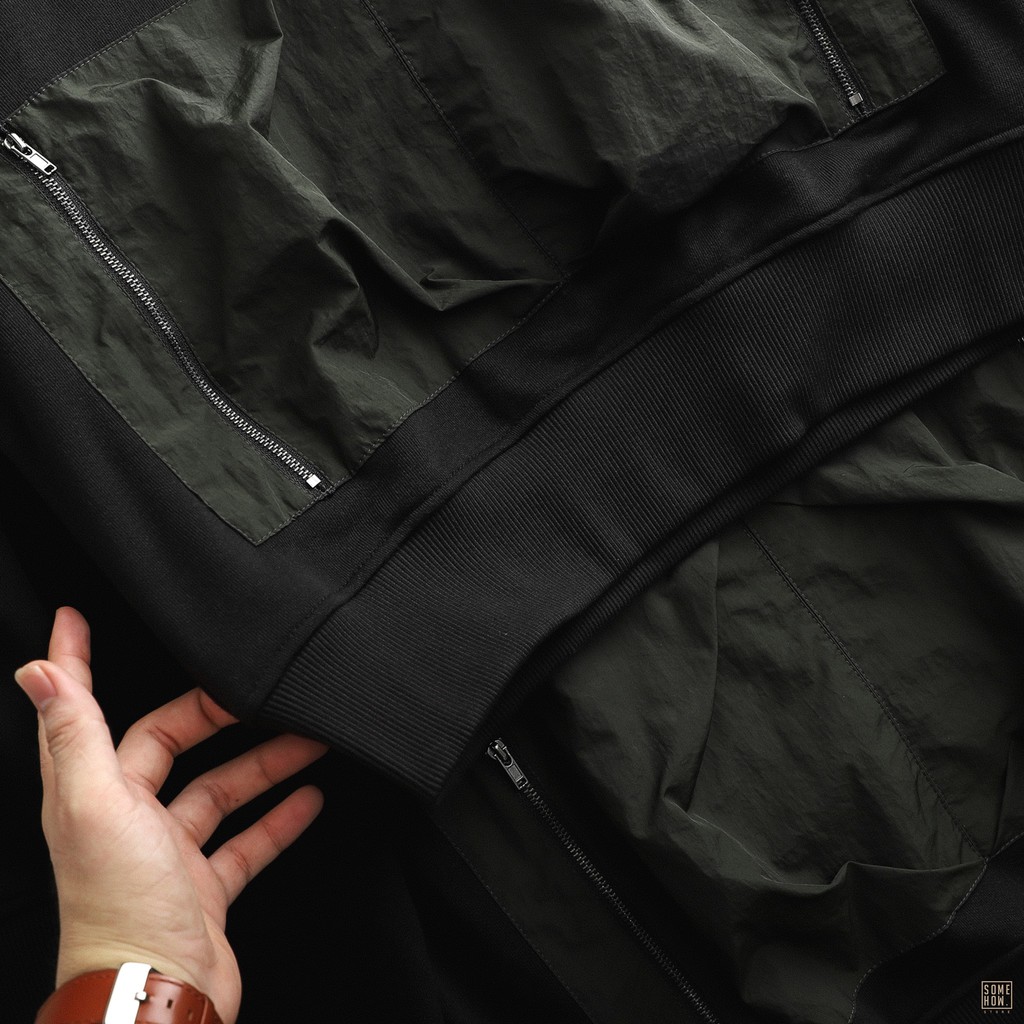 Áo Hoodies Numbi Đen Mix Rêu | BigBuy360 - bigbuy360.vn