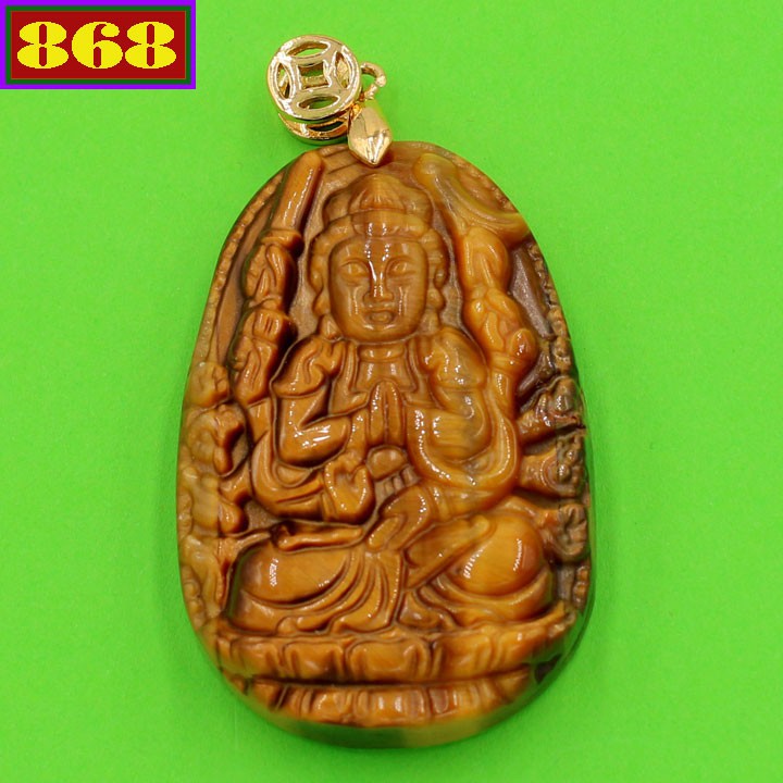 Mặt dây chuyền Phật Quan âm nghìn tay 5 cm - Hộ mệnh tuổi Tý - Mặt Phật Size lớn