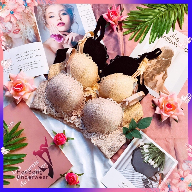 [X5] Áo Lót,Áo Ngực Thái Tiểu Thư SisterHood Độn Dày 4CM - Không Gọng siêu đẩy cao cấp