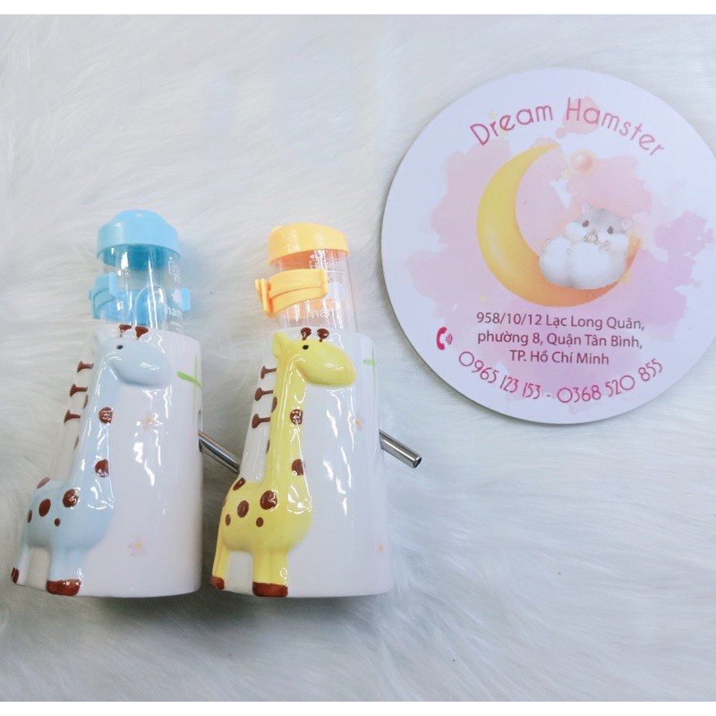 Đế sứ hươu gắn bình nước
