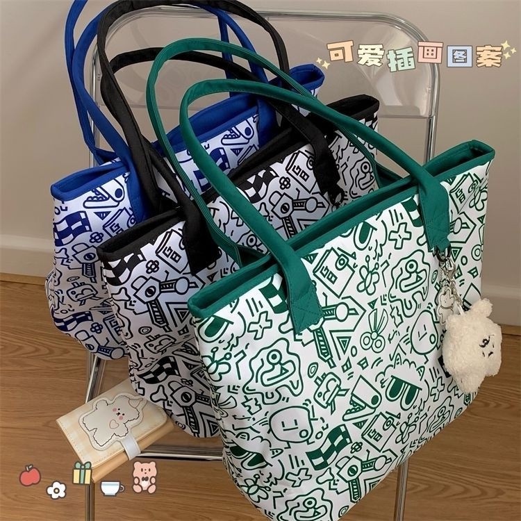 Túi tote vải canvas Đeo vai đi học đi chơi giá rẻ thời trang hàn quốc