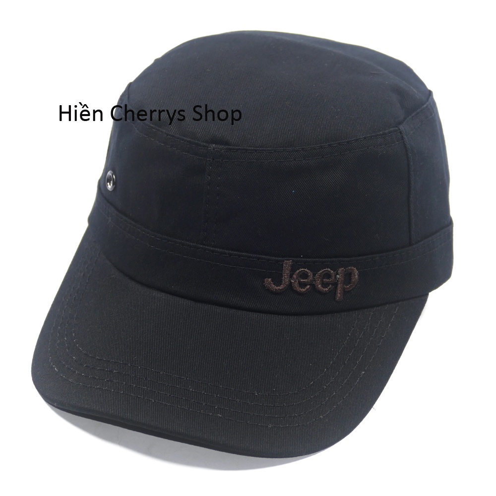Nón kết đầu bằng chữ Jeep - Chất liệu vải Kaki bền chắc và phong cách phù hợp cho mọi người