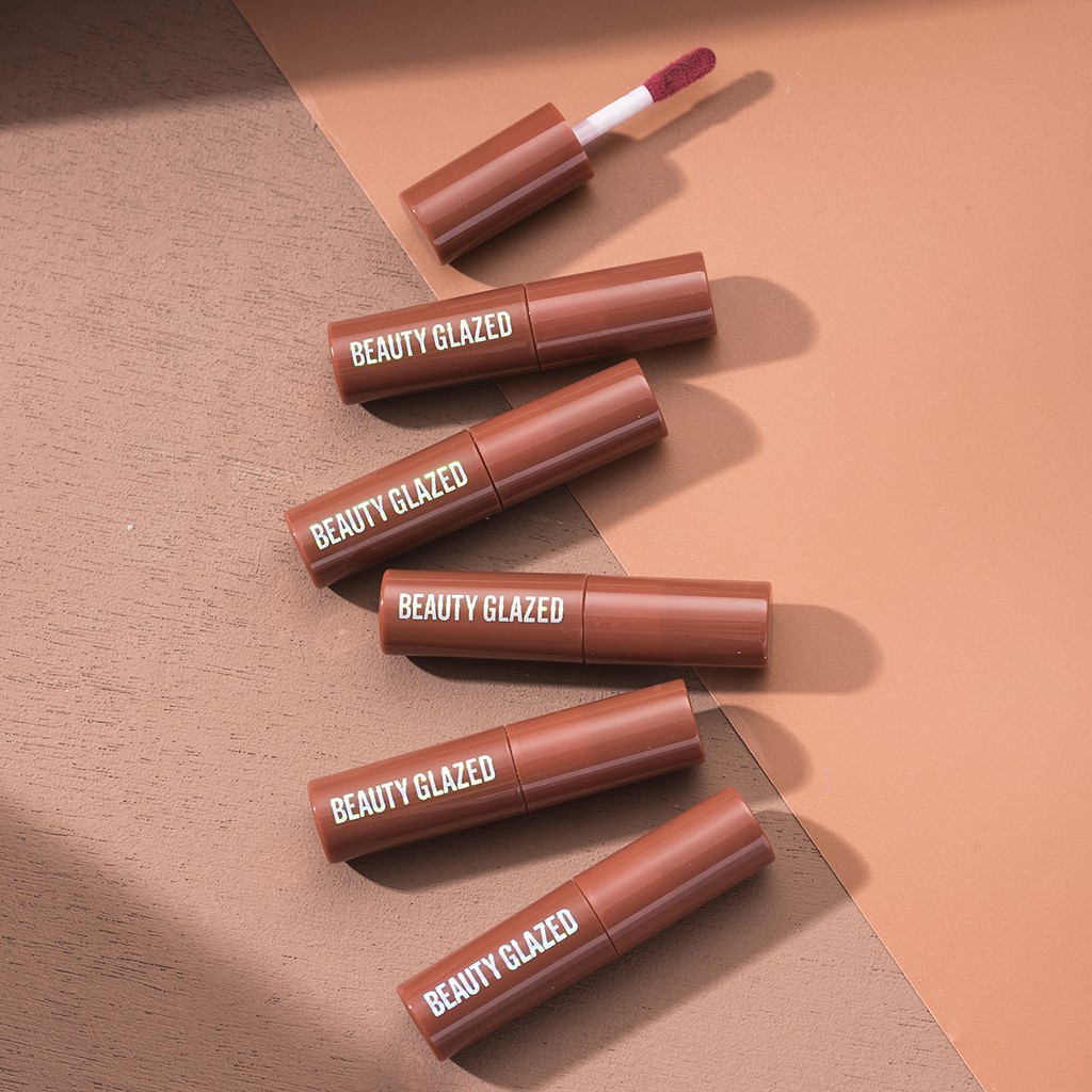 BEAUTY GLAZE chocolate mờ mặt sương mù Lip Glaze son môi không phai màu không thấm nước B35A