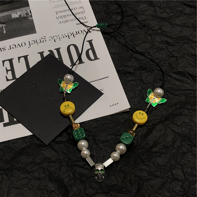 Dây Chuyền Mặt Xúc Xắc Mặt Cười Thời Trang Phong Cách Hip Hop 22641
