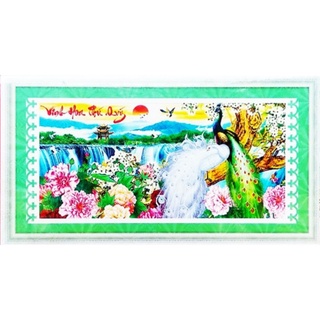 Tranh Đính Đá ABC 3D Vinh Hoa Phú Quý HA061 (Khách tự đính) kt:93x47cm