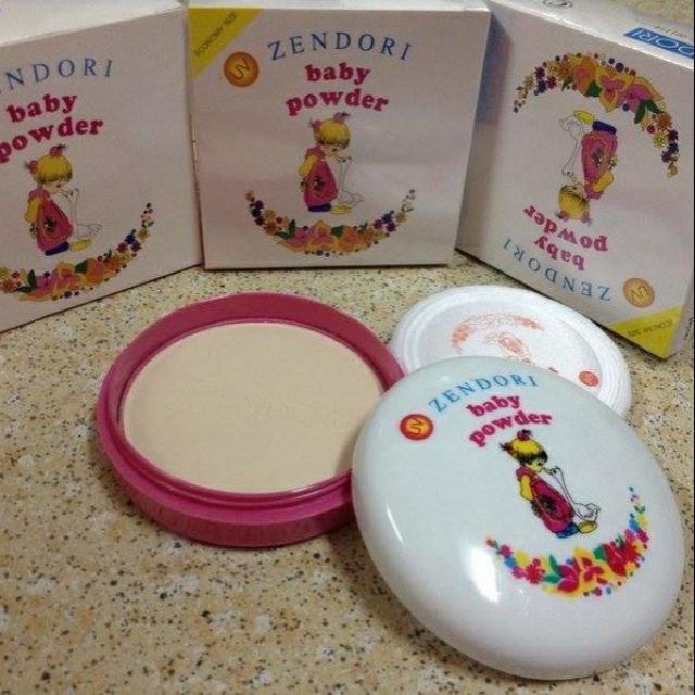Phấn phủ Zendori baby powder có thể dùng được cho cả trẻ em.