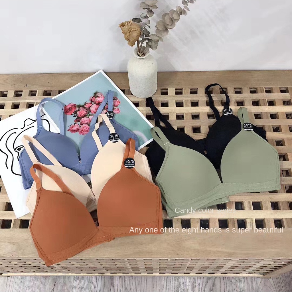 Không gọng thép không vết dây đeo vai điều chỉnh kích thước ngực mỏng phần áo ngực TTK185
