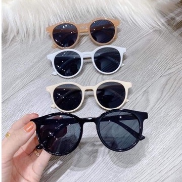 Kính mát unisex Gọng tròn Chống nắng tia Uv Kiểu dáng cổ điển