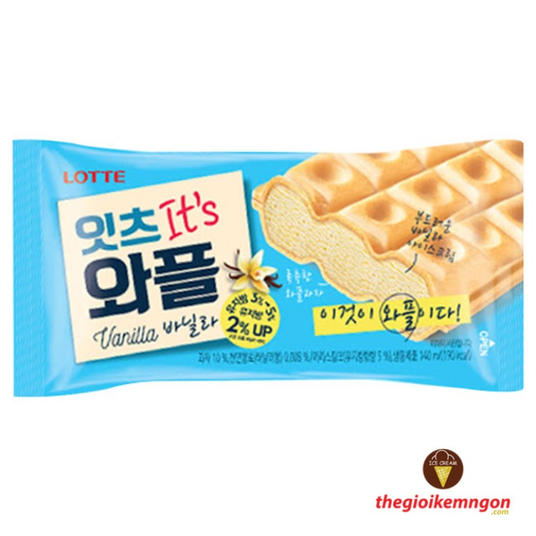 Kem bánh Waffle Vanilla Lotte Hàn Quốc 140ml