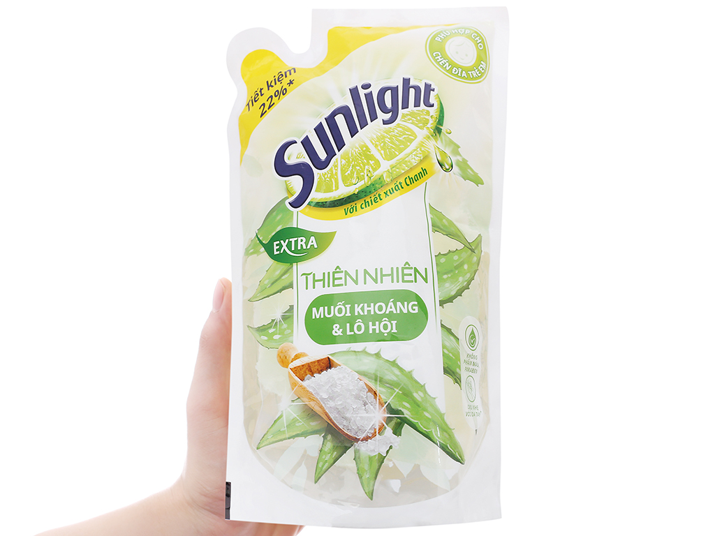 Túi nước rửa chén Sunlight Thiên Nhiên 750g (Trắng)