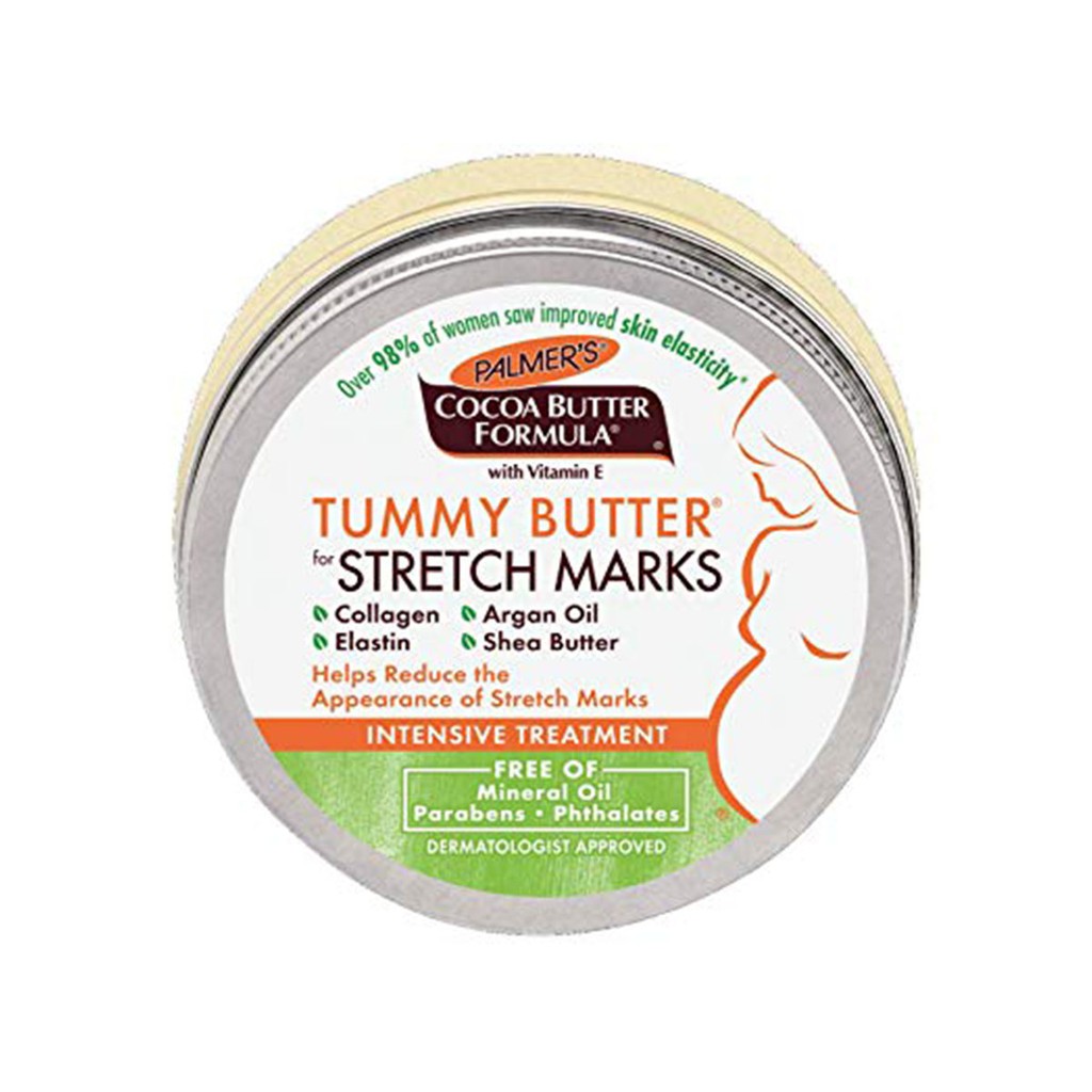 [Tặng dầu rạn] Palmer's - Bơ đậm đặc ngăn ngừa rạn da giai đoạn cuối thai kì và sau sinh Tummy Butter Stretch Marks 125g