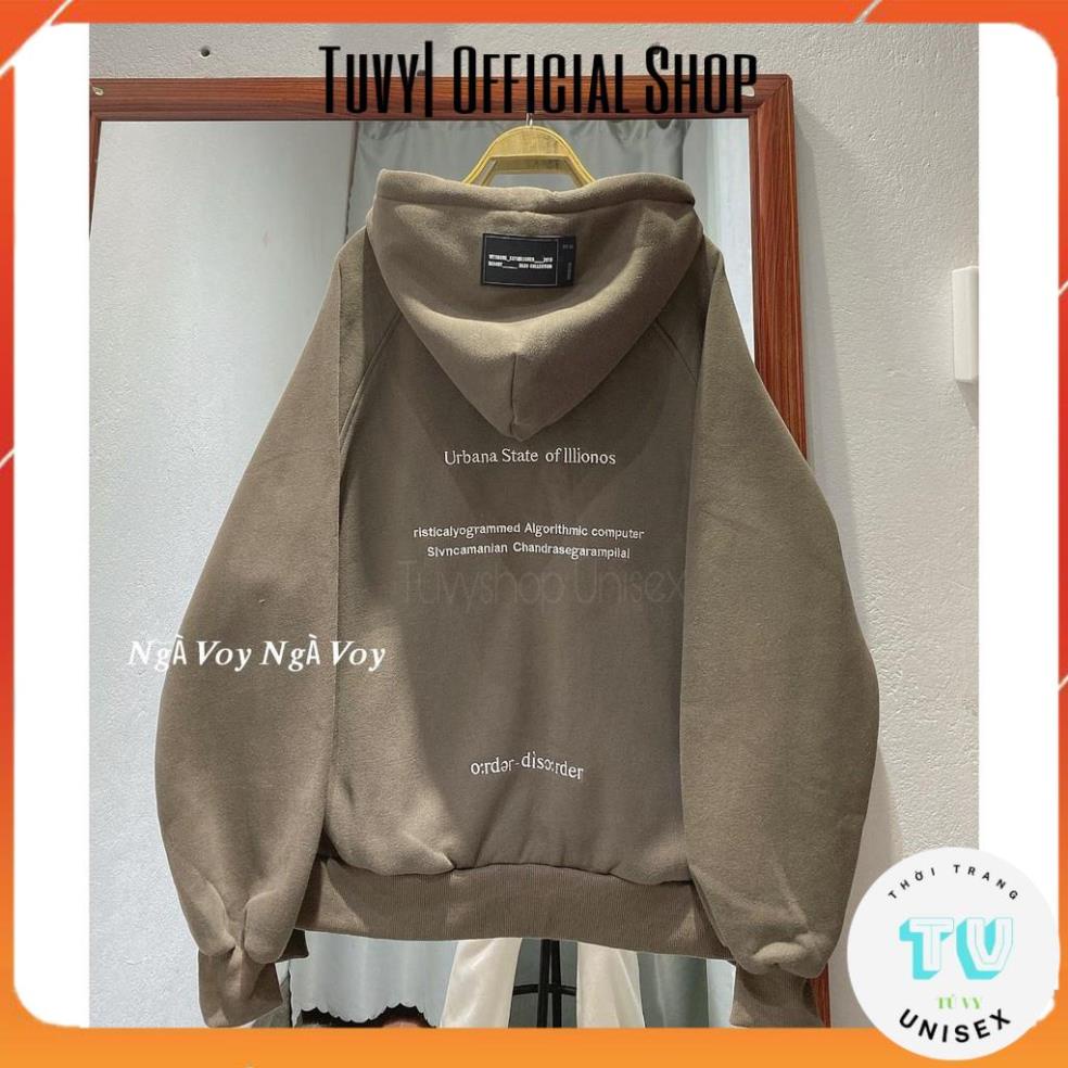 Hoodie Nam Nữ TUVYSHOP  ÁO HOODI CHỮ MẪU MỚI Nỉ Có Mũ Unisex Form Rộng Dày Ấm Tay Dài Nhiều Màu