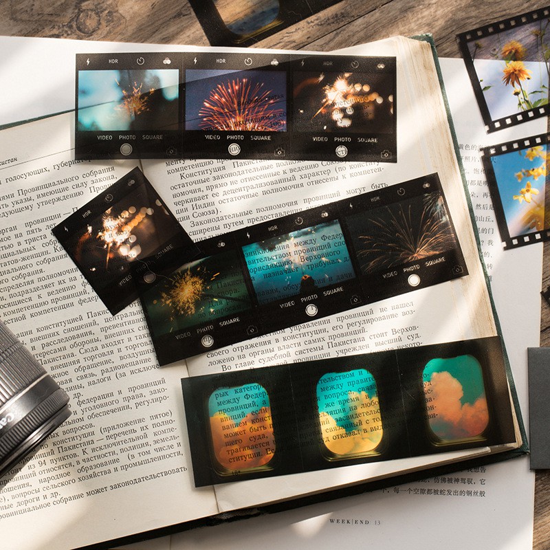 Sticker vintage ảnh phong cảnh retro aesthetic hình dán decor trang trí sổ planner bullet journal dụng cụ dán Wind Stop